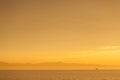 Winter sunset looking out to the Pacific ocean near Ventura, California, USA Royalty Free Stock Photo
