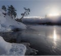 Lake Ladoga. karelia. russia Royalty Free Stock Photo