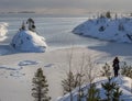 Lake Ladoga. karelia. russia Royalty Free Stock Photo
