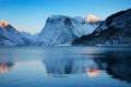 Winter sunset, Norwegian coast