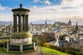 Winter Sunset over Edinburgh City Centre Royalty Free Stock Photo