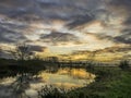 Big Wide Sunset River Great Ouse