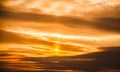 Winter sunset sky Royalty Free Stock Photo