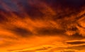Stormy Winter Sunset Sky Royalty Free Stock Photo