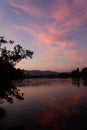 Sunset Near Hamilton the Te Awa New Zealand Royalty Free Stock Photo