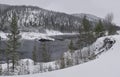 Winter Sweden landscape.