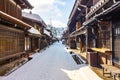 Winter in Takayama ancient city in Japan Royalty Free Stock Photo