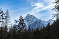 Winter Tatra Mountains. High peak view. Beautiful scenery of mountains in Poland. Winter travel Royalty Free Stock Photo