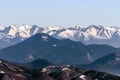 Winter Tatras mountain range from Velka luka hill in Mala Fatra mountains in Slovakia Royalty Free Stock Photo