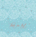 Winter text banner with hand drawn linear circles. Seamless decorative pattern looks like crocheting handmade lace. Vector netting