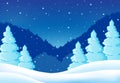 Winter theme landscape 2 Royalty Free Stock Photo