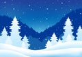 Winter theme landscape 5 Royalty Free Stock Photo