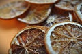 dry oranges - close up Royalty Free Stock Photo