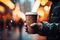 Winter Time: Hands Holding Hot Drink AI Generated AI Generated