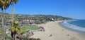 Winter time at Main Beach in Laguna Beach, California.