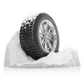 Winter tire Royalty Free Stock Photo