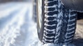winter tires, AI generated Royalty Free Stock Photo