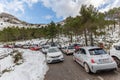 Winter traffic jam in the Serra Tramuntana
