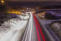 Winter traffic lights at VÃÂ¤rnamo