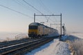 Winter train Royalty Free Stock Photo