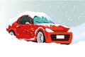 Car in snow