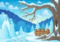 Winter tree theme image 2