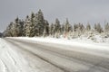 Winter trip in the Ore Mountains in Klinovec Czech Republic