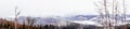 Winter trip to the Carpathian Mountains. Panorama of the ridge Royalty Free Stock Photo