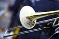 Winter trombone Royalty Free Stock Photo