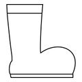 Winter ugg boots icon, outline style