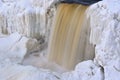 Winter Upper Tahquamenon Falls Royalty Free Stock Photo