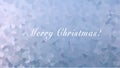 Winter vector background with words Merry Christmas. Winter frosty backing for branding, calendar, card, banner, cover Royalty Free Stock Photo