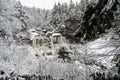 Winter View of Blackwater Falls - Appalachian Waterfall - Davis, West Virginia