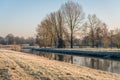 Dutch landscape in wintertime
