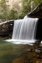 Winter View of Glade Creek Falls - Appalachian Waterfall - West Virginia