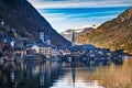 Winter View of Hallstatt, UNESCO world culture heritage site. Alps, Austria