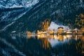 Winter View of Hallstatt, UNESCO world culture heritage site. Alps, Austria