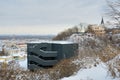 Winter view from hill of Andreevskiy Uzvoz