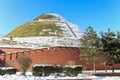 Winter view of the hill called Kosciusko Mound / Krakow / Poland