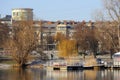 Winter view of the housing estate