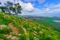 Winter view of the Jezreel valley countryside