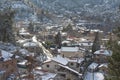 Winter view of Kakopetria village. Nicosia District, Cyprus Royalty Free Stock Photo