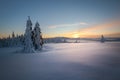 Winter view of the Kubinska hola, Slovakia