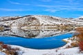 Winter view of Lake Campotosto