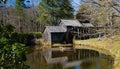 A Winter View of Mabry Mill and Pond Royalty Free Stock Photo