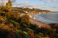 Winter view of the Main Beach of Laguna Beach, California Royalty Free Stock Photo