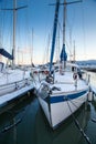 Winter view of a marina in Trondheim Grilstad Royalty Free Stock Photo