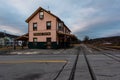 Vintage Broad Top Train Station - Abandoned East Broad Top Railroad - Pennsylvania