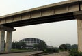 WINTER VIEW OF NATIOANAL THEATRE IGAMU,LAOS NIGERIA Royalty Free Stock Photo