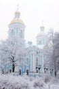 Winter view of Nicolsky Sobor Royalty Free Stock Photo